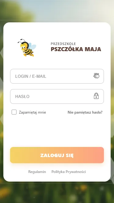 Widok mobilny aplikacji