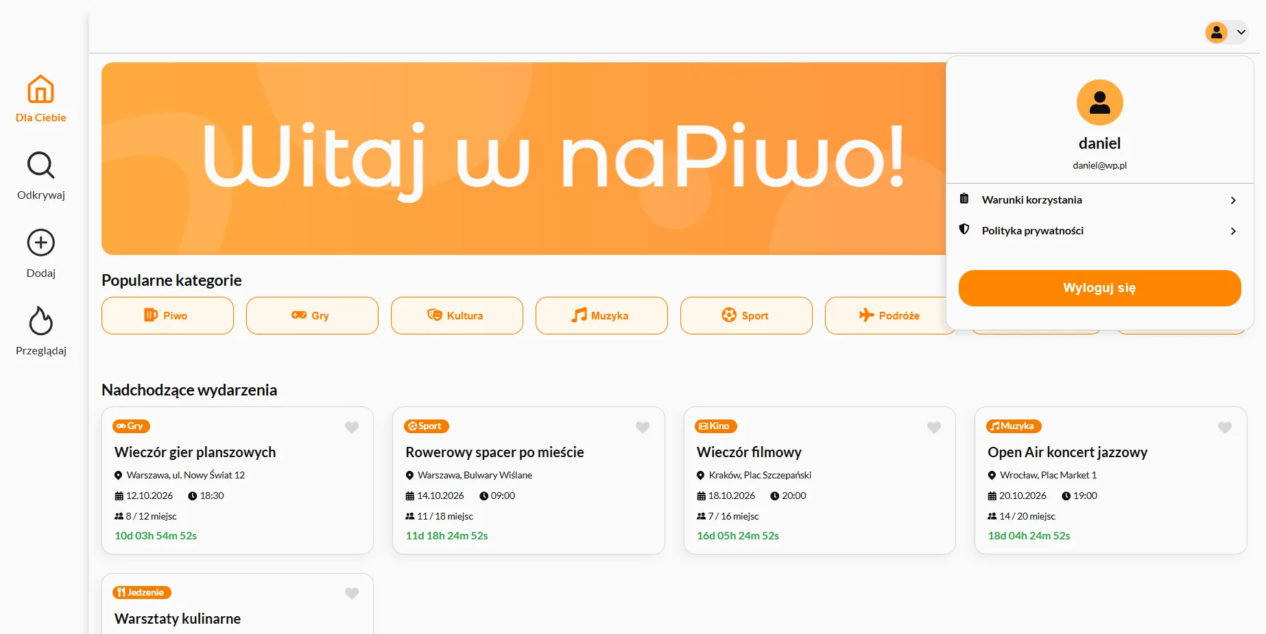 Profil użytkownika